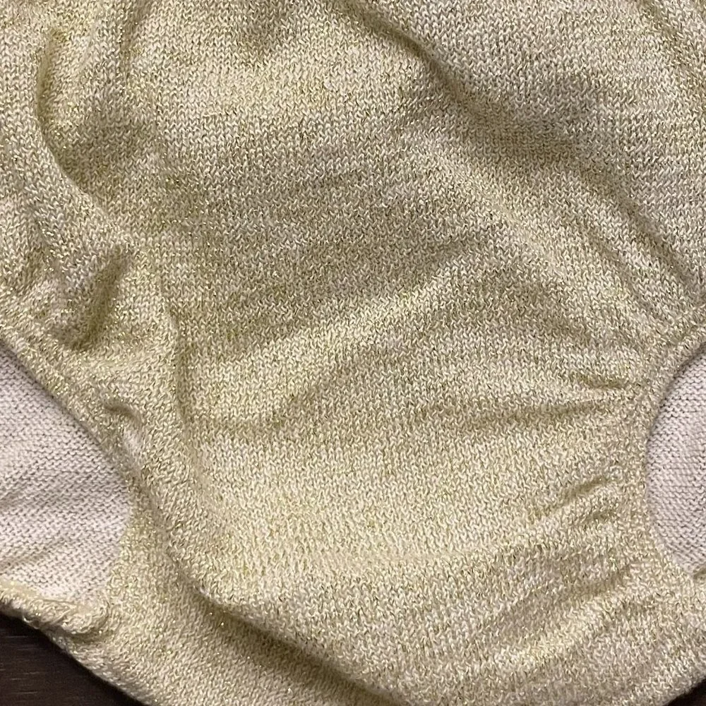 NWOT Oh Baby! Stardust Tushie Diaper Cover Gold Girls Baby Infants 3M - 6 Months